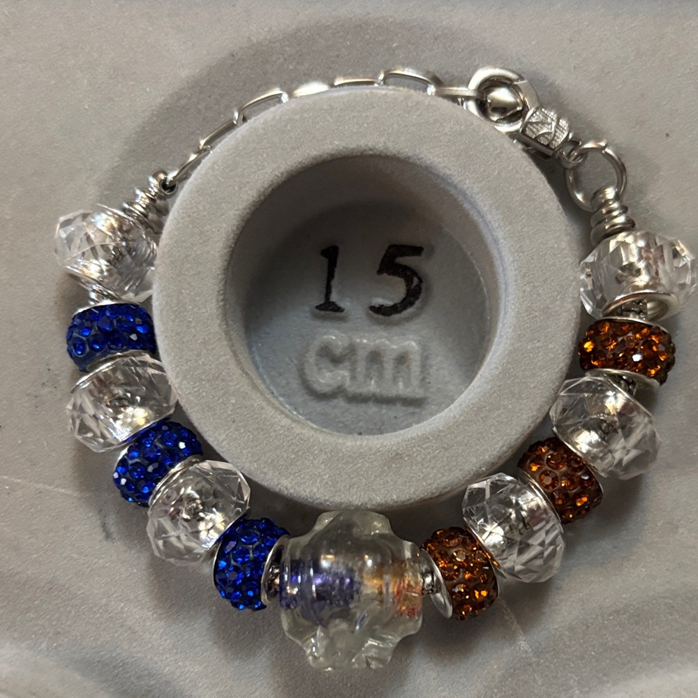 Elegant Crystal Beaded Bracelet Handmade